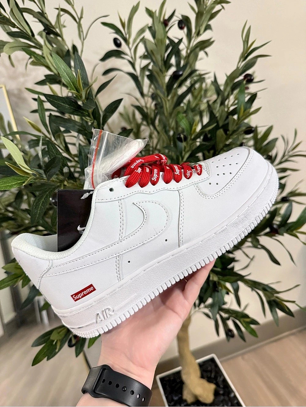 Supreme White & Red Sneakers NWT